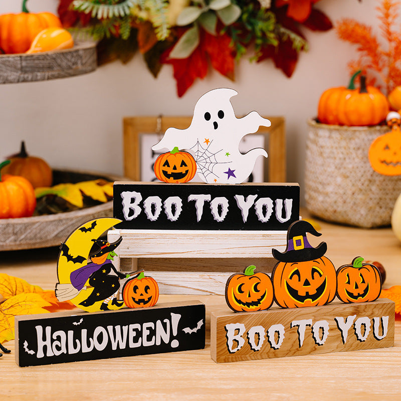 ASSORTED 2-PIECE HALLOWEEN ELEMENT ORNAMENTS-Thriftique Marketplace