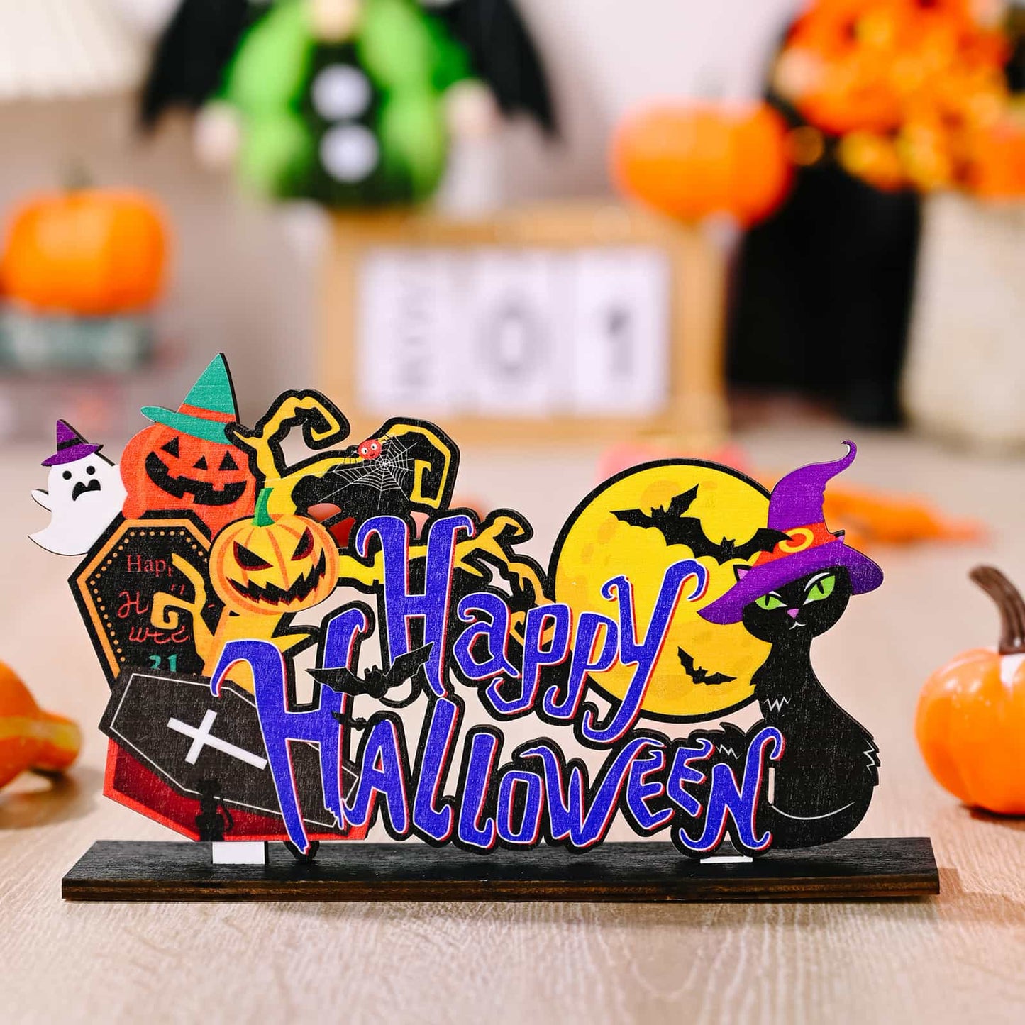 ASSORTED 2-PIECE HALLOWEEN ELEMENT ORNAMENTS-Thriftique Marketplace