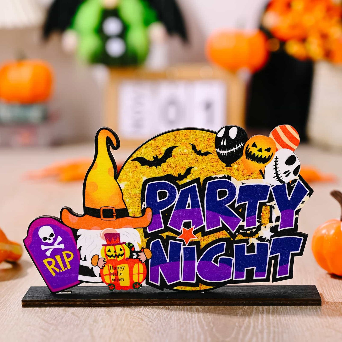 ASSORTED 2-PIECE HALLOWEEN ELEMENT ORNAMENTS-Thriftique Marketplace