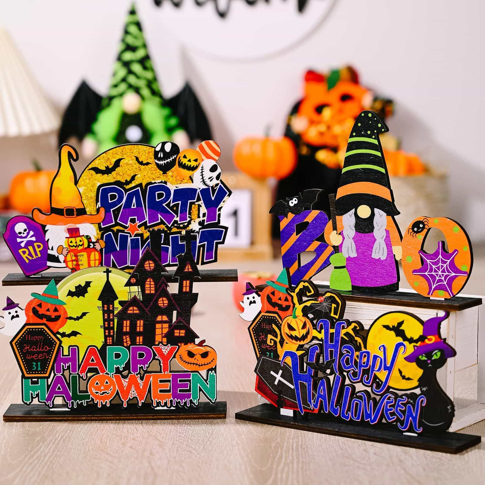 ASSORTED 2-PIECE HALLOWEEN ELEMENT ORNAMENTS-Thriftique Marketplace