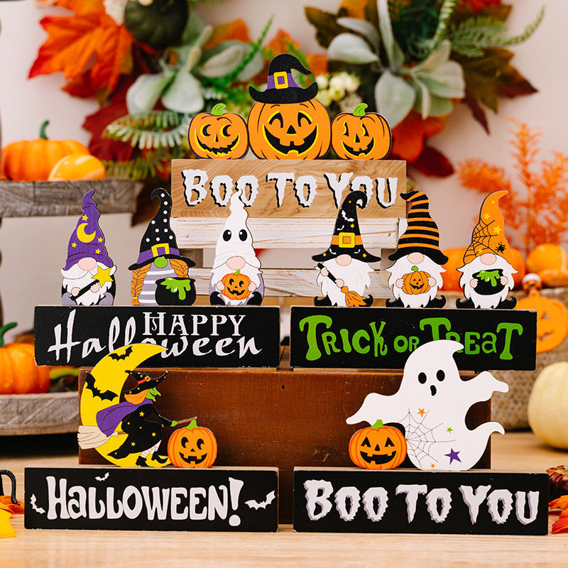 ASSORTED 2-PIECE HALLOWEEN ELEMENT ORNAMENTS-Thriftique Marketplace