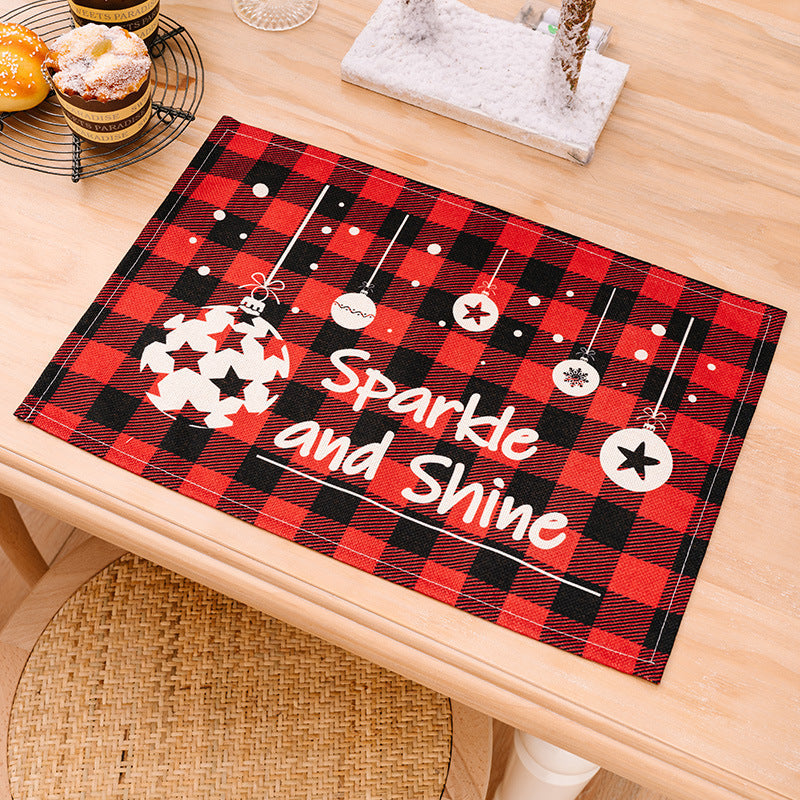 ASSORTED 2-PIECE PLAID PLACEMATS-Thriftique Marketplace