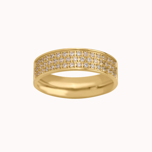 ALEXANDRA PAVÉ ROW RING