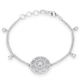 .5 CT BRACELET WITH INTERLOCKING CIRCLES AND CZ