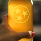 TENNESSEE FLAG BEER CAN PINT GLASS - STATE THEMED DRINKING DECOR AND GIFTS FOR TENNESSEAN WOMEN & MEN - 16 OZ GLASSES
