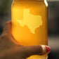TEXAS STATE OUTLINE BEER CAN PINT GLASS - STATE THEMED DRINKING DECOR AND GIFTS FOR TEXAN WOMEN & MEN - 16 OZ GLASSES