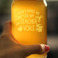TEACHER VOICE - BEER CAN PINT GLASS - CUTE FUNNY TEACHER GIFTS FOR WOMEN & MEN - FUN TEACHER DECOR - 16 OZ GLASSES