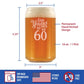 TOO YOUNG TO BE 60 - FUNNY 16 OZ BEER CAN PINT GLASS - 60TH BIRTHDAY GIFTS FOR MEN OR WOMEN TURNING 60 - BDAY PARTY DECOR