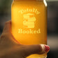 TOTALLY BOOKED - BEER CAN PINT GLASS - CUTE FUNNY BOOK CLUB GIFTS FOR LOVERS OF READING & FUN LIBRARIANS - 16 OZ