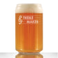 TREBLE MAKER - BEER CAN PINT GLASS - CUTE FUNNY MUSIC TEACHER GIFTS FOR WOMEN AND MEN - FUN UNIQUE MUSICAL DECOR