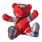 TEE TIME VINTAGE SILK SCARF PATCHWORK TEDDY BEAR