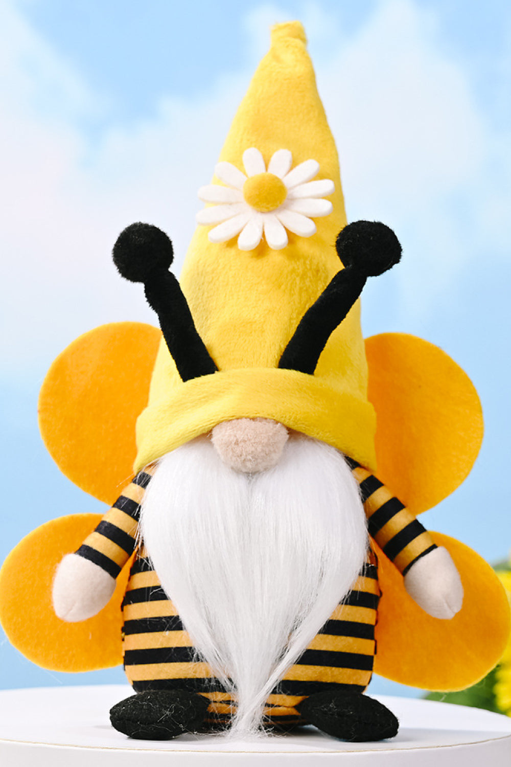 BEE FACELESS SHORT LEG GNOME-Thriftique Marketplace