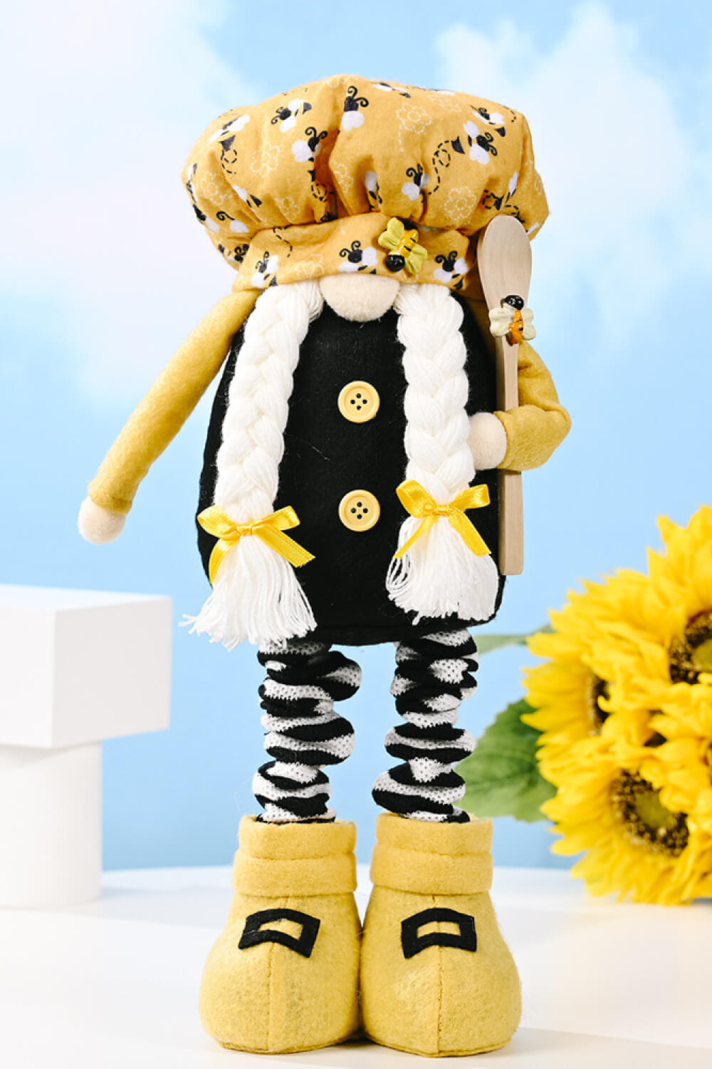 BEE PRINT TELESCOPIC LEG GNOME-Thriftique Marketplace