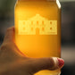 THE ALAMO BEER CAN PINT GLASS - STATE OF TEXAS GIFTS AND SOUVENIRS FOR TEXANS - 16 OZ GLASSES