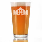 THE ALAMO PINT GLASS FOR BEER - STATE OF TEXAS GIFTS AND SOUVENIRS FOR TEXANS - 16 OZ GLASSES
