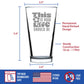 THIS IS HOW LIFE SHOULD BE ENGRAVED PINT GLASS INSPIRATIONAL GIFTS FOR WOMEN HIGH QUALITY PINT GLASSES FOR BEER - 16OZ