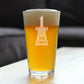 1 YEAR STRONG ENGRAVED PINT GLASS GIFTS 1ST ANNIVERSARY PARTY DECOR HIGH QUALITY PINT GLASSES FOR BEER - 16OZ
