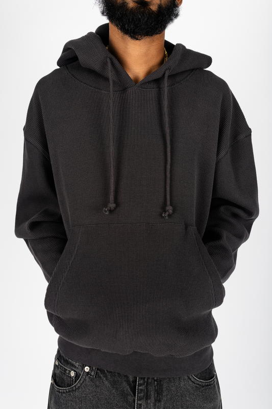 042 CLOTHING WAFFLE KNIT HOODIE