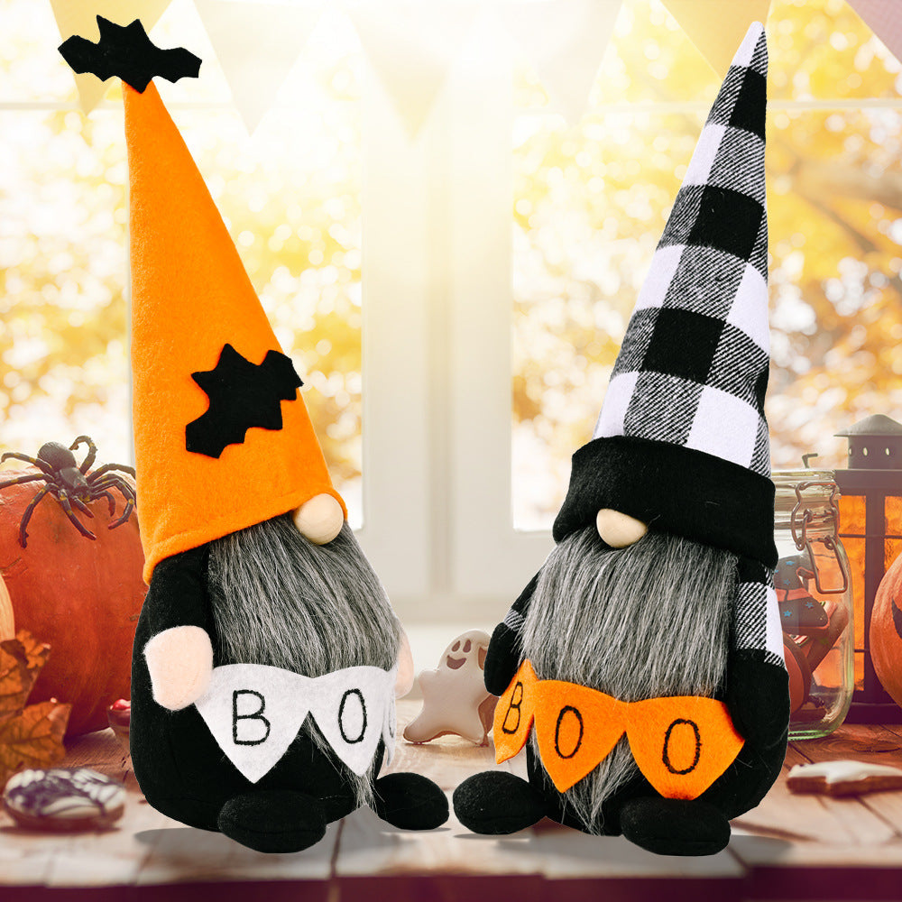 BOO POINTED HAT FACELESS GNOME-Thriftique Marketplace