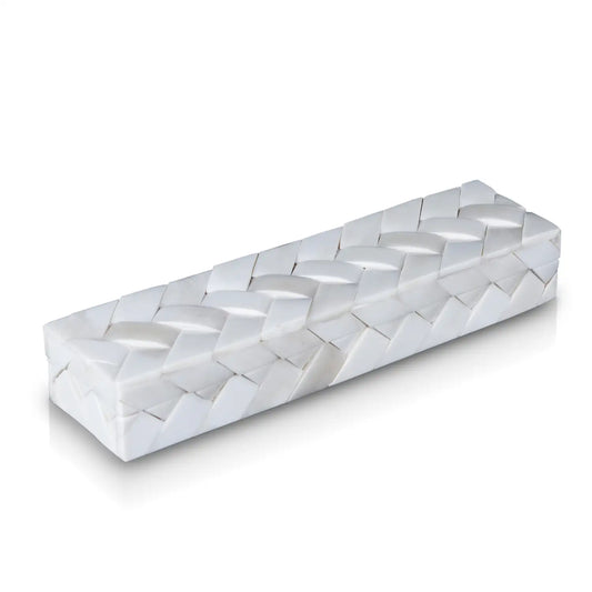 IVORY BRAID BONE INLAY DECORATIVE STORAGE BOX IN 7 SIZES