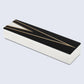 DECORATIVE STORAGE BOX KEPT DAPPER GENT RESIN INLAY & BRASS IN 7 SIZES, BLACK & WHITE