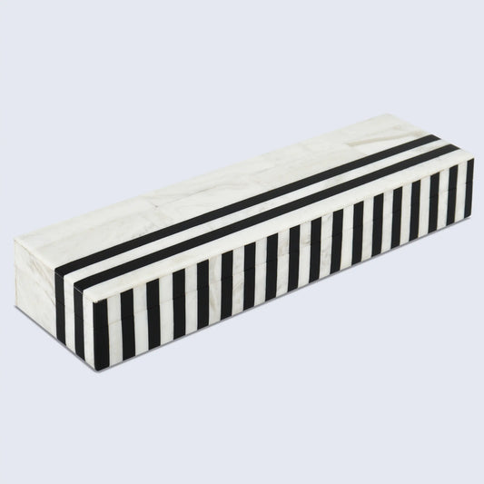MONO LEAD RESIN INLAY DECORATIVE STORAGE BOX IN 7 SIZES