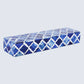 MOROCCAN BONE & RESIN INLAY DECORATIVE STORAGE BOX IN 7 SIZES, BLUE & WHITE