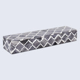 MOROCCAN BONE & RESIN INLAY DECORATIVE STORAGE BOX IN 7 SIZES, GREY & WHITE