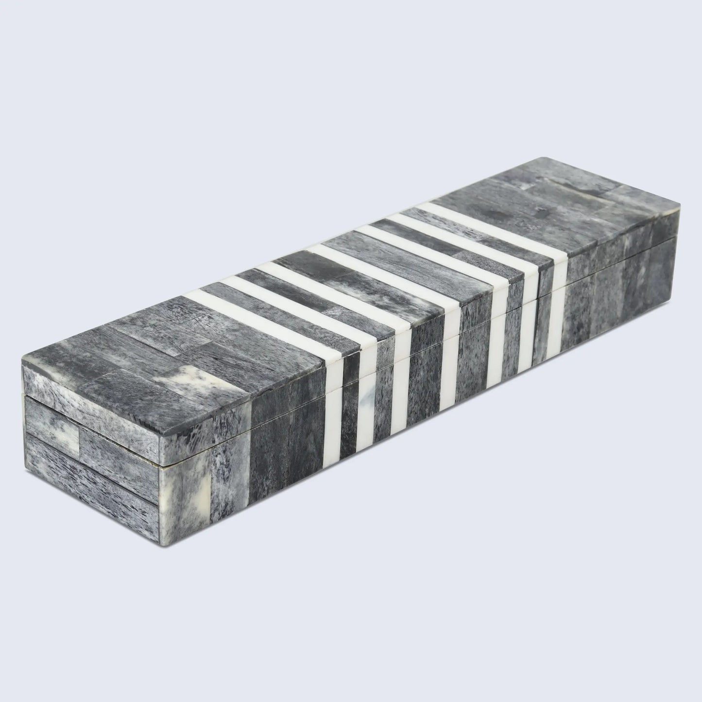 PATISSERIE CAFE BONE & RESIN INLAY DECORATIVE STORAGE BOX - 7 SIZES