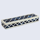 PATISSERIE CLASSIC BONE & RESIN INLAY DECORATIVE STORAGE BOX - 7 SIZES