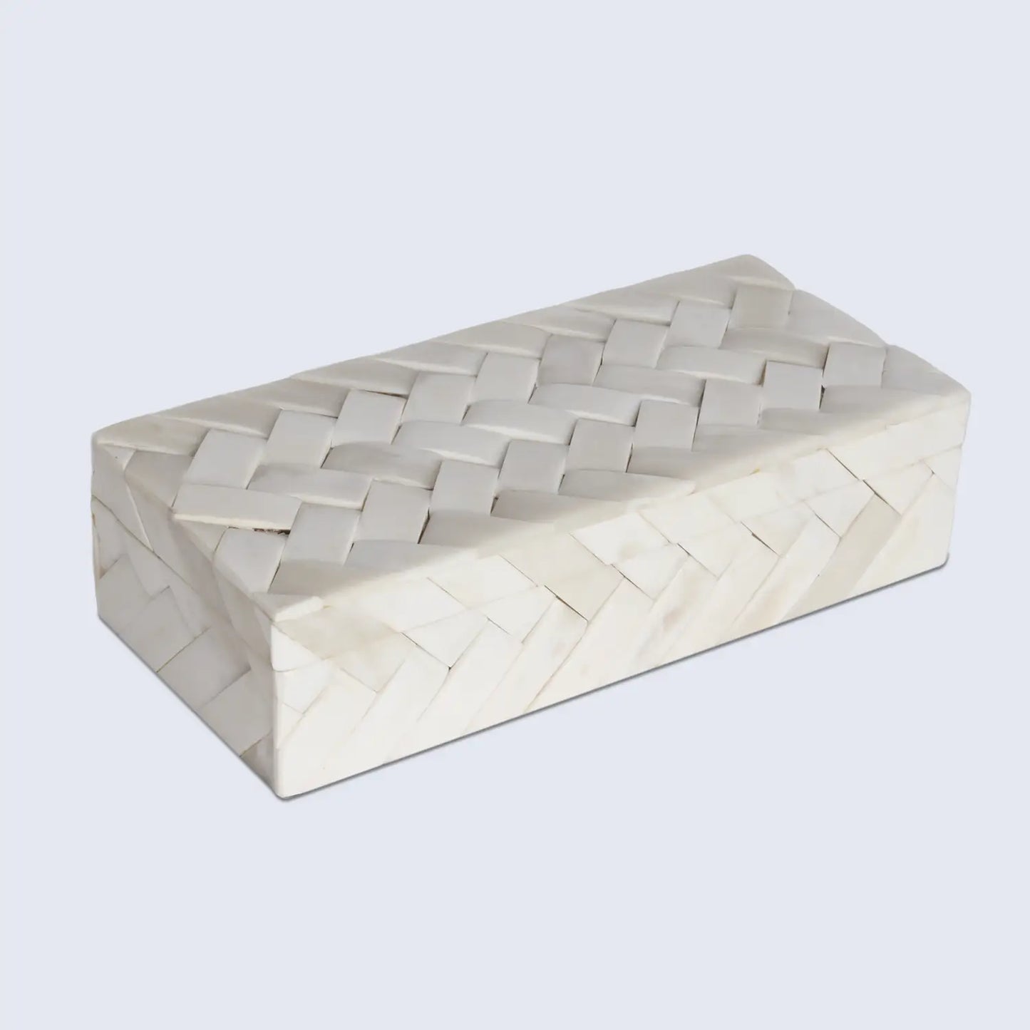 IVORY BRAID BONE INLAY DECORATIVE STORAGE BOX IN 7 SIZES