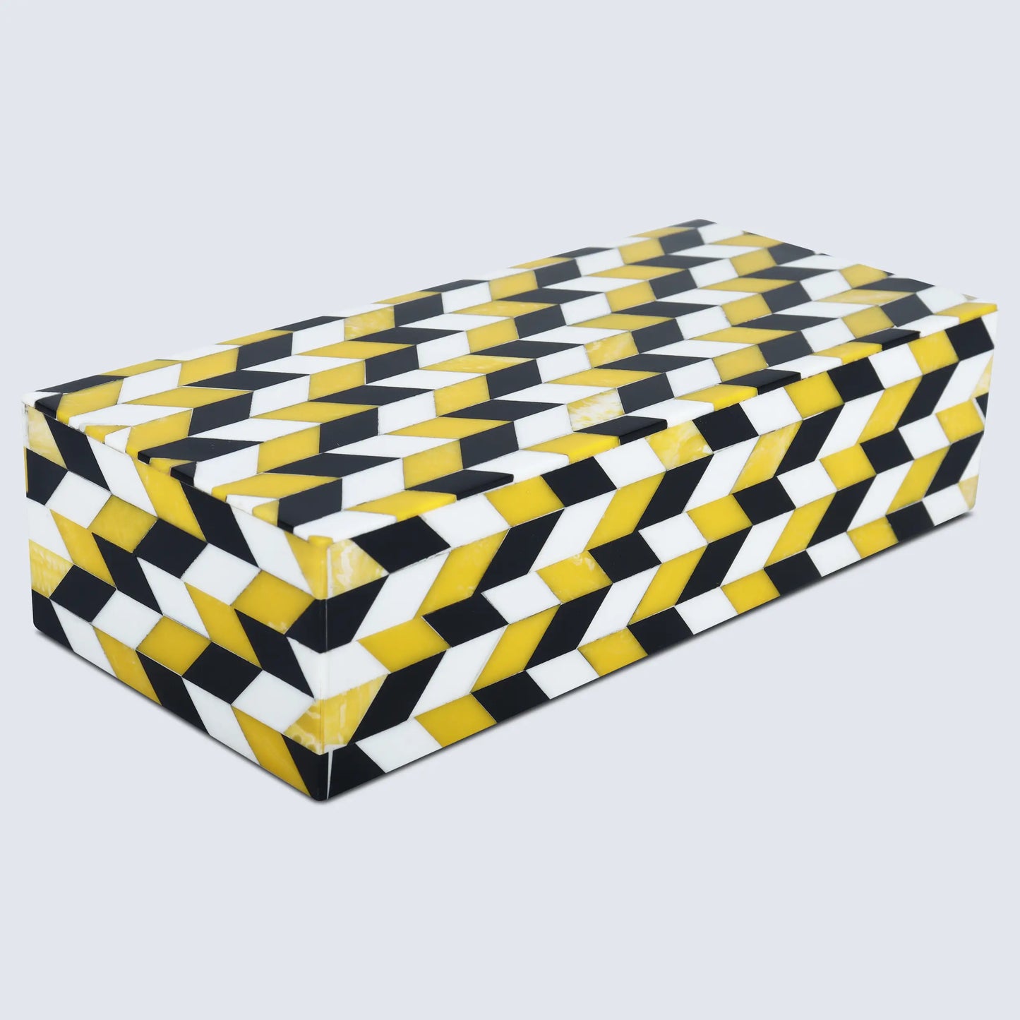 MARQUET ARTEMIS RESIN INLAY DECORATIVE STORAGE BOX