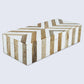 MARQUET CHEVRON RESIN & WOOD INLAY DECORATIVE STORAGE BOX - 8 SIZES