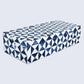 MARQUET INDIGO RESIN INLAY DECORATIVE STORAGE BOX