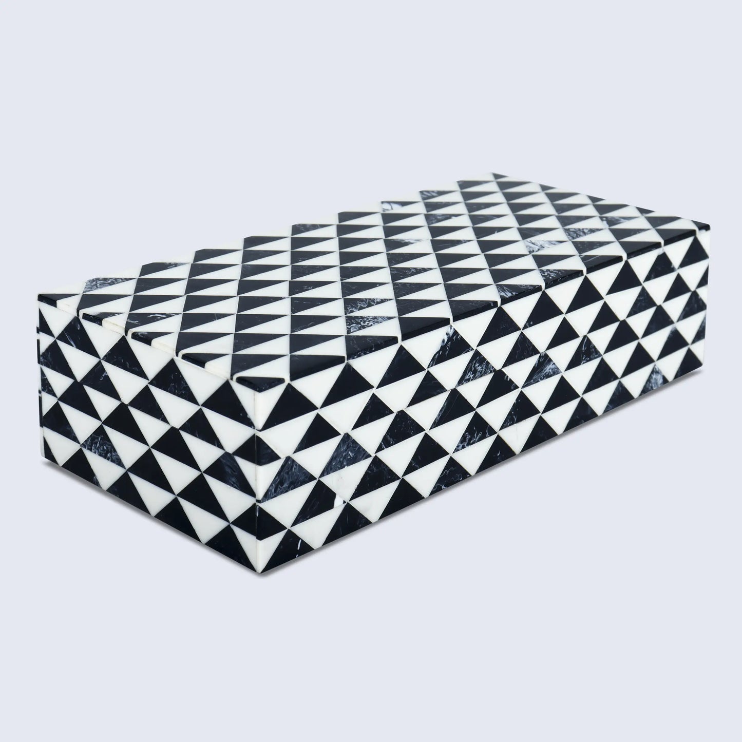 MARQUET PRISM RESIN INLAY DECORATIVE STORAGE BOX