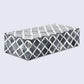 MOROCCAN BONE & RESIN INLAY DECORATIVE STORAGE BOX IN 7 SIZES, GREY & WHITE