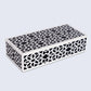 DECORATIVE STORAGE BOX SHIRAZ RESIN INLAY IN 7 SIZES, BLACK & WHITE