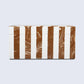 DECORATIVE BOXES CHEVRON PATTERN RESIN INLAY COLLECTION IN 10X5X5 INCHES, BROWN & WHITE