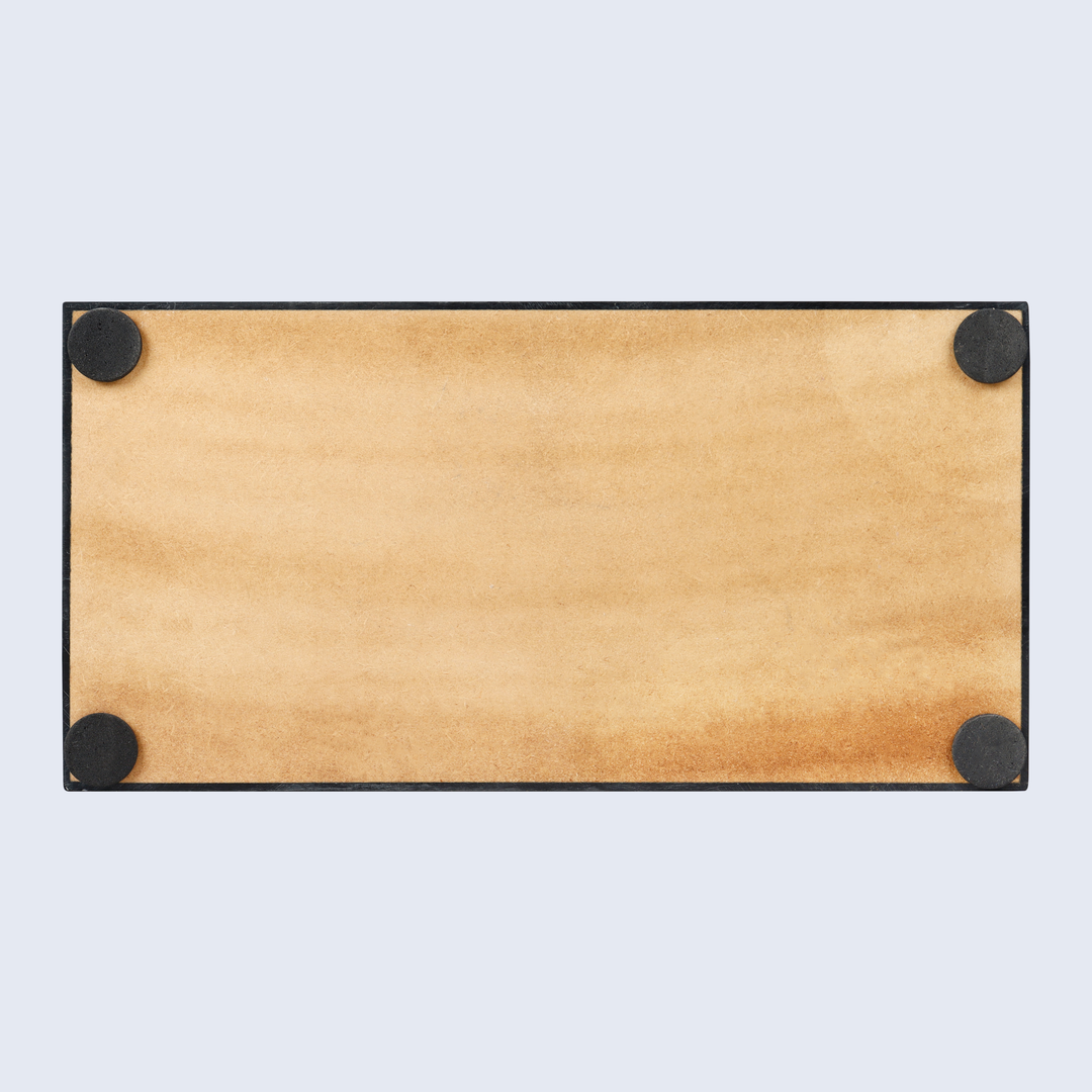 DECORATIVE STORAGE BOX MEDLEY CONCENTRICS RESIN INLAY IN 8 SIZES, BLACK & WHITE