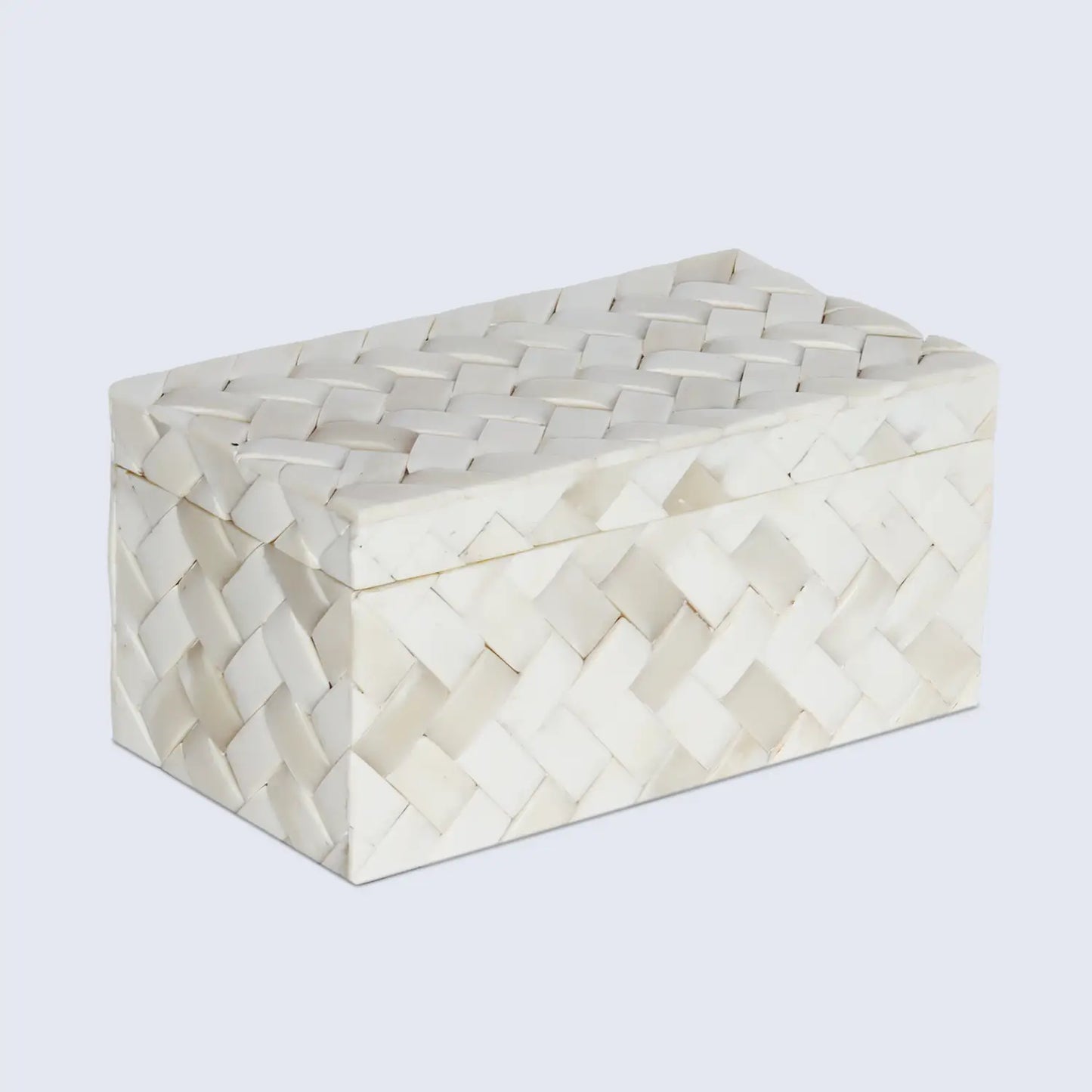 IVORY BRAID BONE INLAY DECORATIVE STORAGE BOX IN 7 SIZES