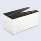 DECORATIVE STORAGE BOX KEPT DAPPER GENT RESIN INLAY & BRASS IN 7 SIZES, BLACK & WHITE