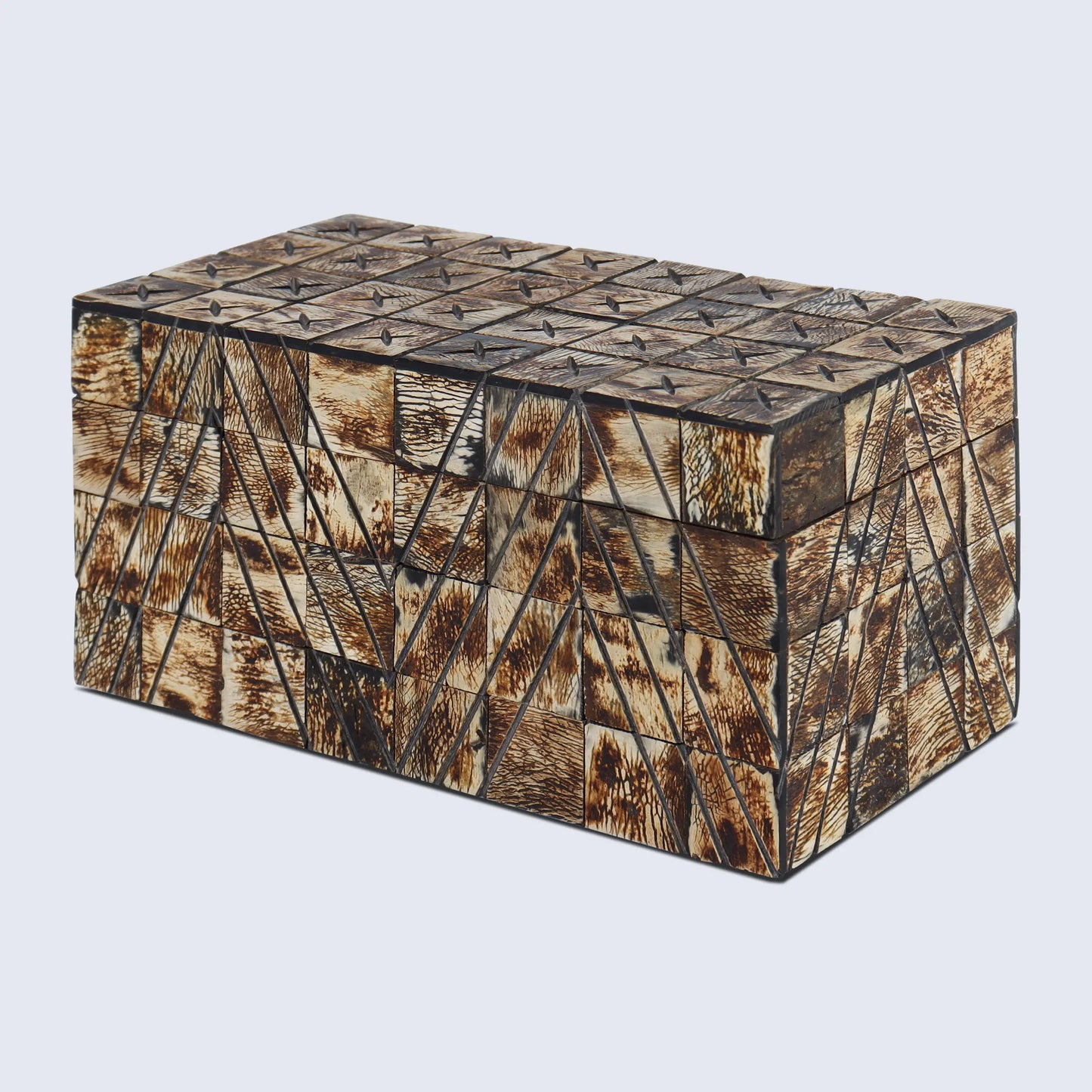 DECORATIVE STORAGE BOX KEPT PARADOX HORN INLAY IN 7 SIZES