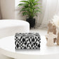 DECORATIVE STORAGE BOX MEDLEY HARLEQUIN RESIN INLAY IN 7 SIZES, BLACK & WHITE
