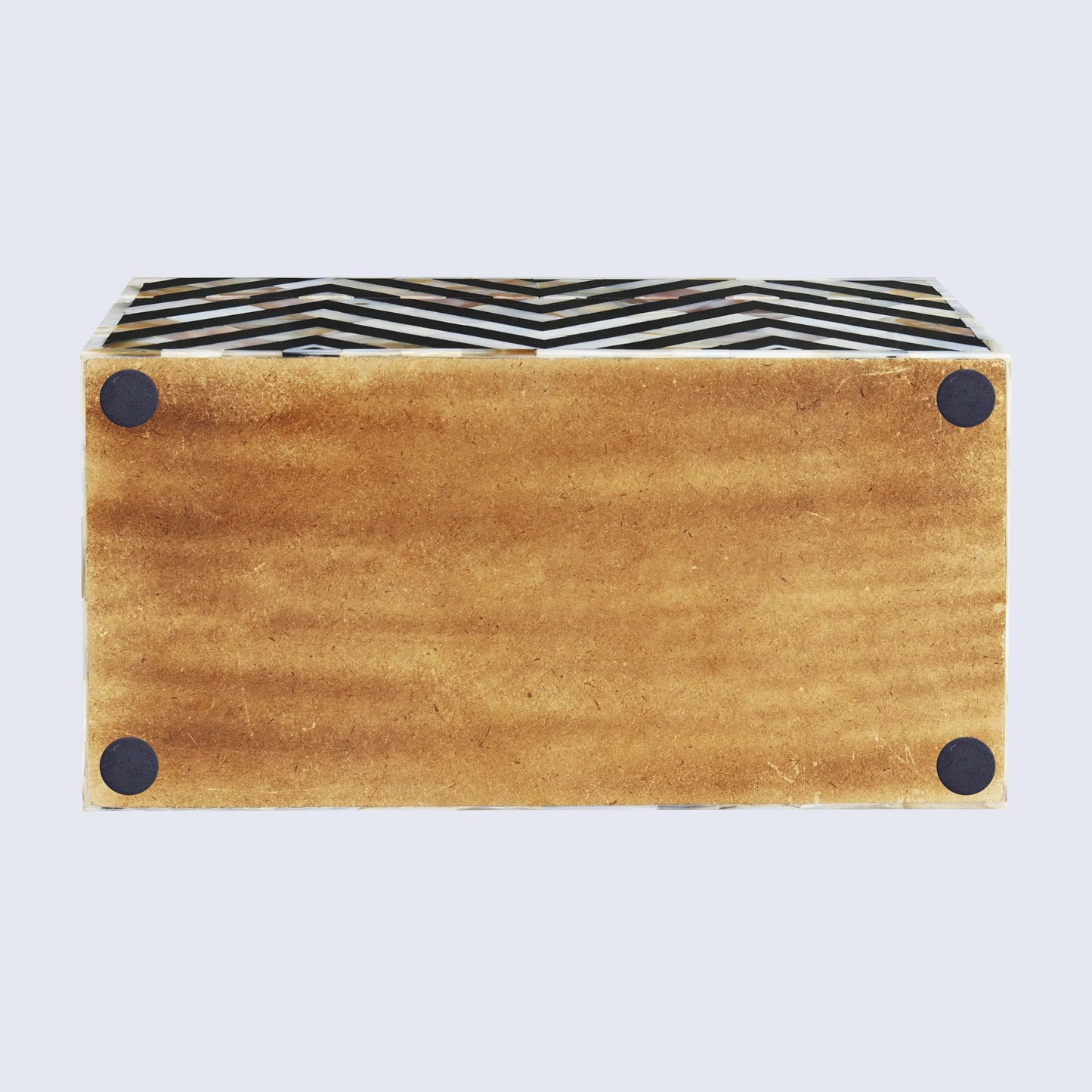 DECORATIVE STORAGE BOX NACRE TRANCE MOTHER OF PEARL & RESIN INLAY IN 10 X 5 X 5 INCH
