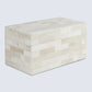 DECORATIVE STORAGE BOX PLAIN WHITE BONE INLAY IN 8 SIZES