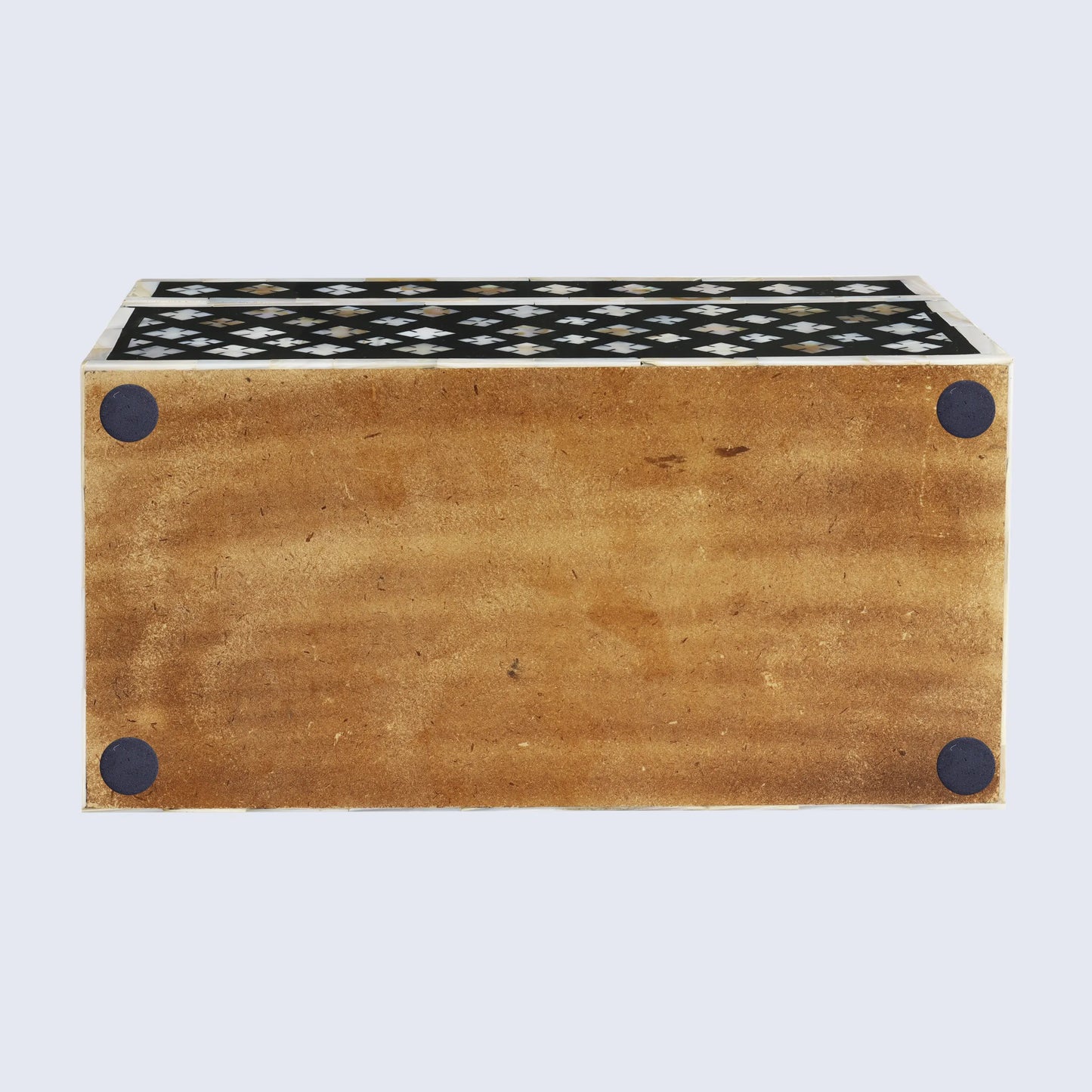 DECORATIVE STORAGE BOX RHONDA BOUQUET MOTHER OF PEARL & RESIN INLAY IN 10 X 5 X 5 INCH
