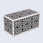 DECORATIVE STORAGE BOX SHIRAZ RESIN INLAY IN 7 SIZES, BLACK & WHITE