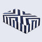 CHEVRON BONE INLAY DECORATIVE STORAGE BOX IN 6 SIZES, BLUE & WHITE