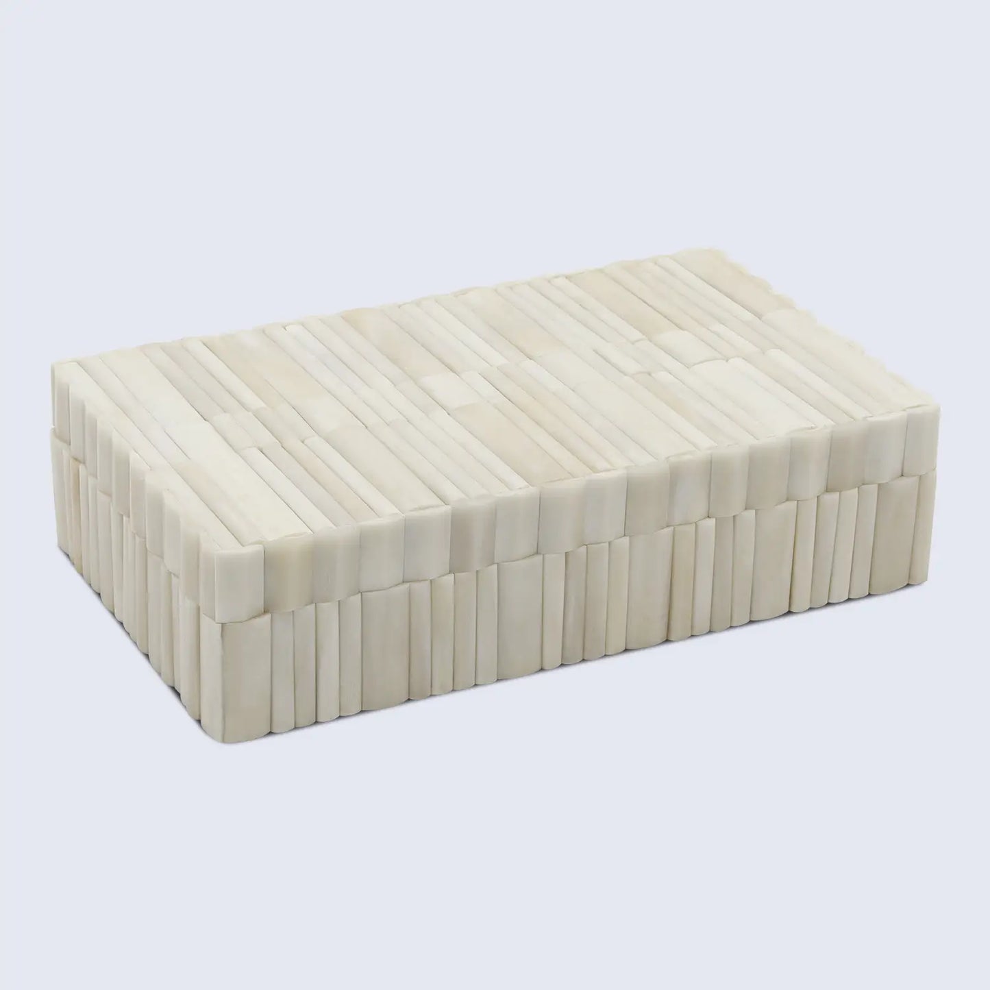 IVORY STEM BONE INLAY DECORATIVE STORAGE BOX 7 SIZES