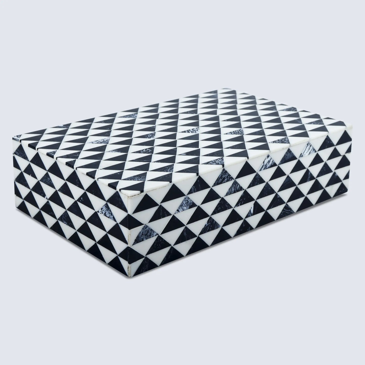 MARQUET PRISM RESIN INLAY DECORATIVE STORAGE BOX